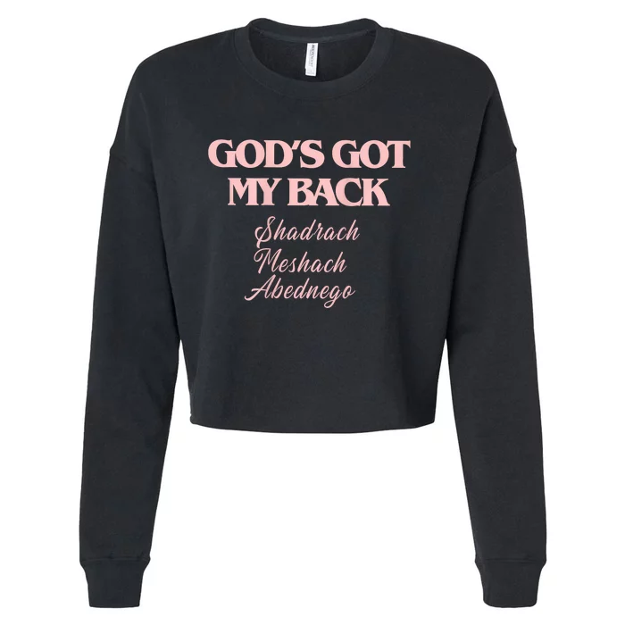 Brandon GodS Got My Back Lake Cropped Pullover Crew