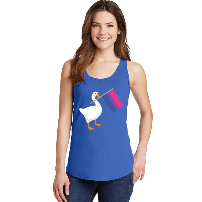 Bisexual Goose Game Lgbtq Bi Pride Parade Flag Untitled Honk Gift Ladies Essential Tank