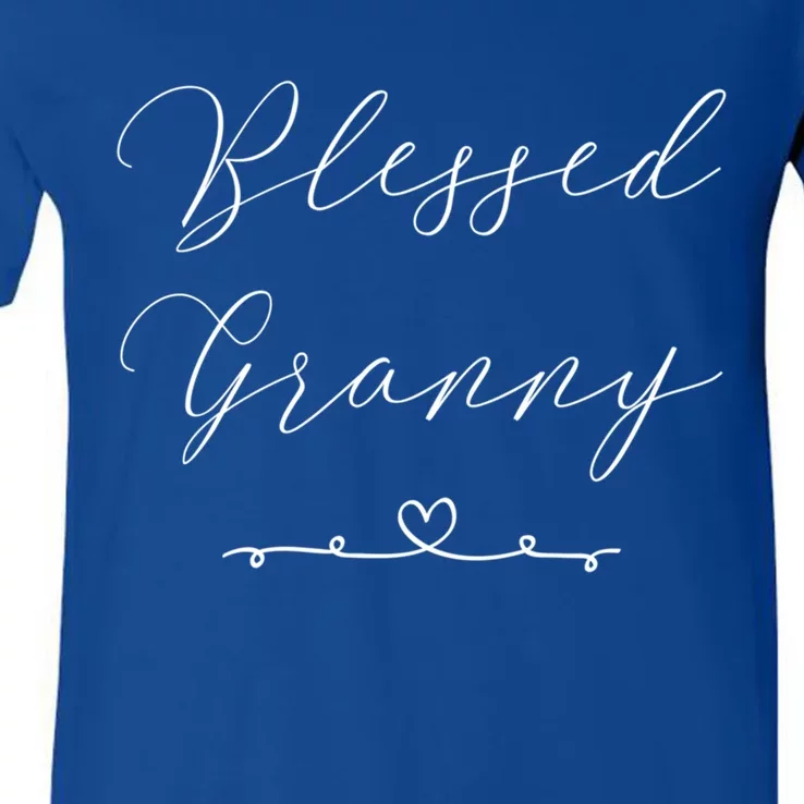 Blessed Granny Gift V-Neck T-Shirt