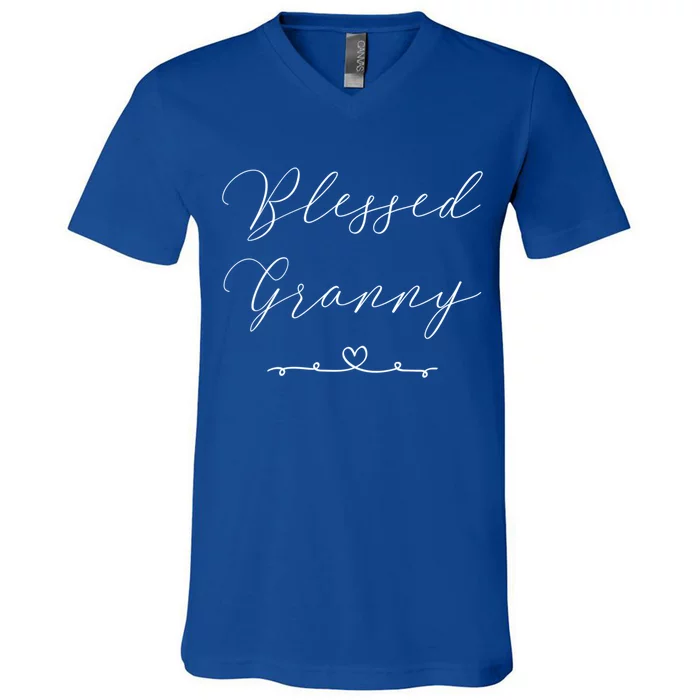 Blessed Granny Gift V-Neck T-Shirt