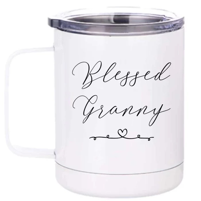 Blessed Granny Gift Front & Back 12oz Stainless Steel Tumbler Cup