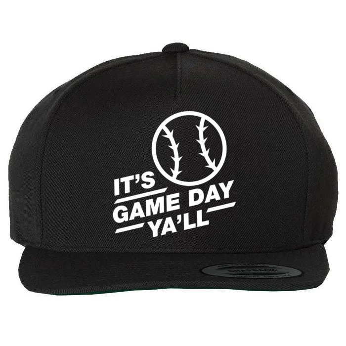 Baseball Great Gift It's Game Day Ya'll Cool Gift Wool Snapback Cap