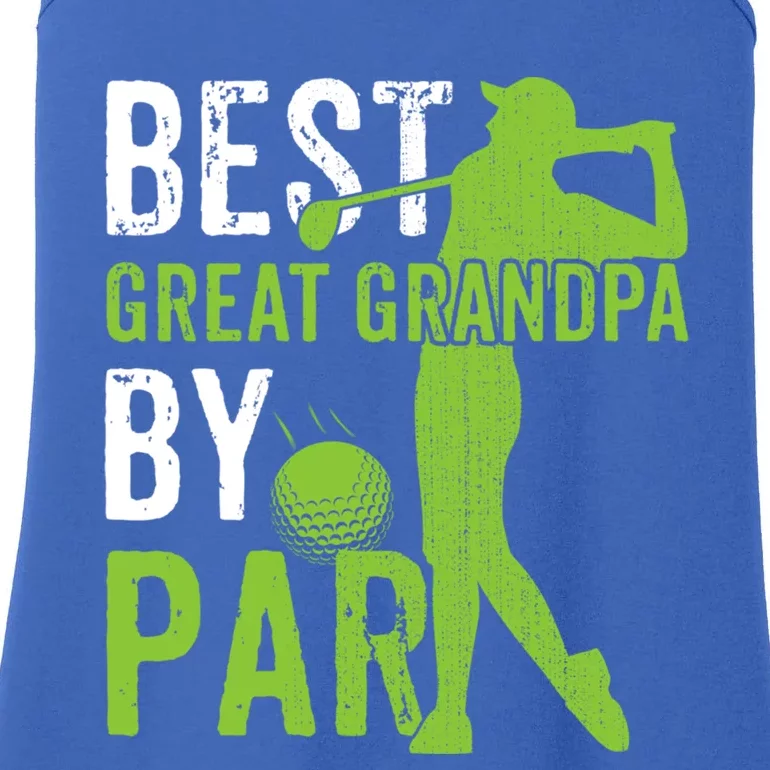 Best Great Grandpa By Par FatherS Day Golfing Funny Gift Ladies Essential Tank