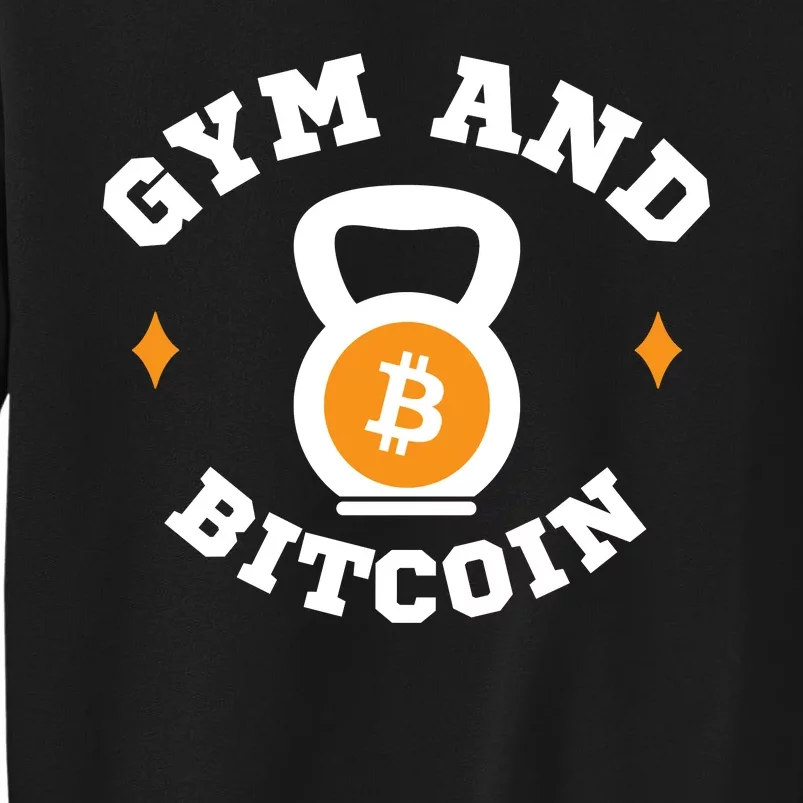 Bitcoin Gym Gym & Bitcoin Fun Crypto Gymwear Bodybuilding Sweatshirt