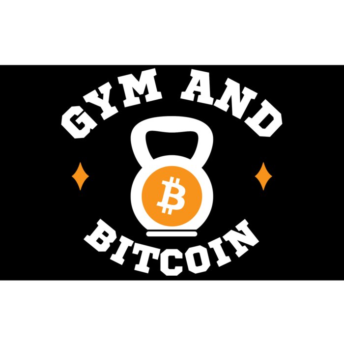 Bitcoin Gym Gym & Bitcoin Fun Crypto Gymwear Bodybuilding Bumper Sticker