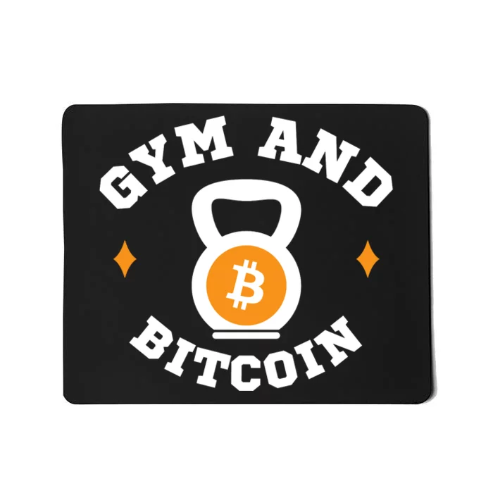 Bitcoin Gym Gym & Bitcoin Fun Crypto Gymwear Bodybuilding Mousepad