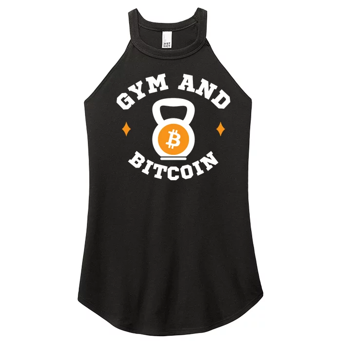 Bitcoin Gym Gym & Bitcoin Fun Crypto Gymwear Bodybuilding Women’s Perfect Tri Rocker Tank