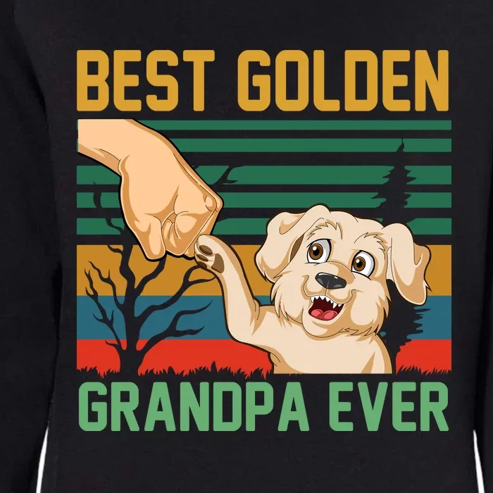 Best Golden Grandpa Ever Womens California Wash Sweatshirt