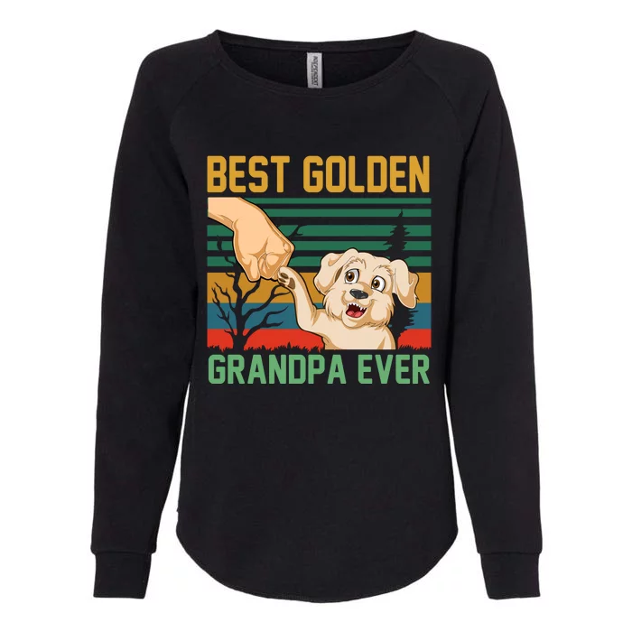 Best Golden Grandpa Ever Womens California Wash Sweatshirt