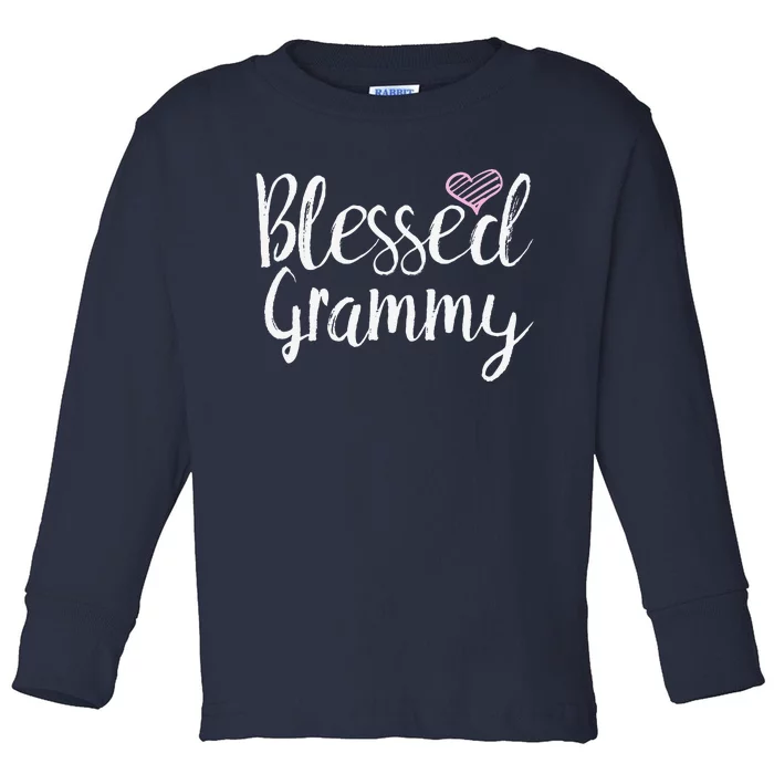 Blessed Grammy Grandma Gifts Toddler Long Sleeve Shirt