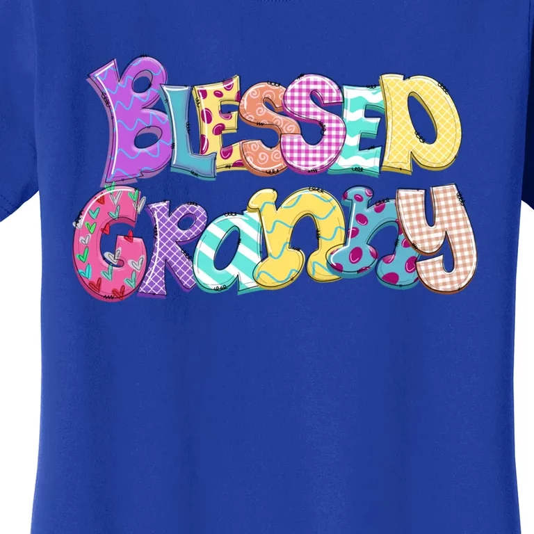 Blessed Granny Gift For Moms Grandmothers Mother Day Women's T-Shirt