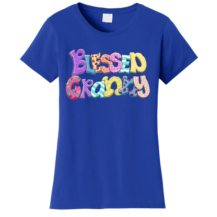 Blessed Granny Gift For Moms Grandmothers Mother Day Women's T-Shirt