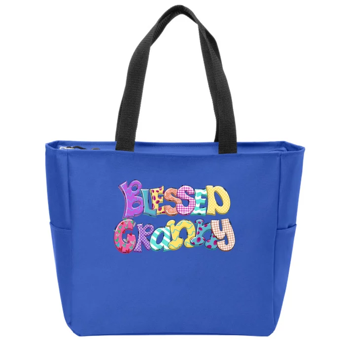 Blessed Granny Gift For Moms Grandmothers Mother Day Zip Tote Bag