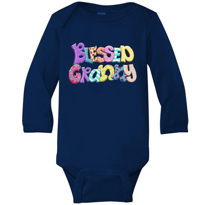 Blessed Granny Gift For Moms Grandmothers Mother Day Baby Long Sleeve Bodysuit