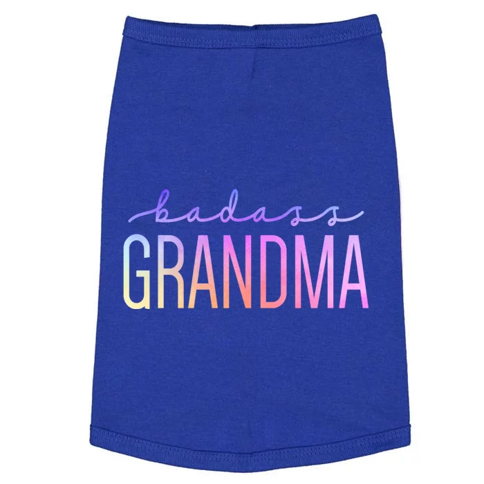 Badass Grandma Grandmother Cute Mother's Day Grandma Gift Doggie Tank