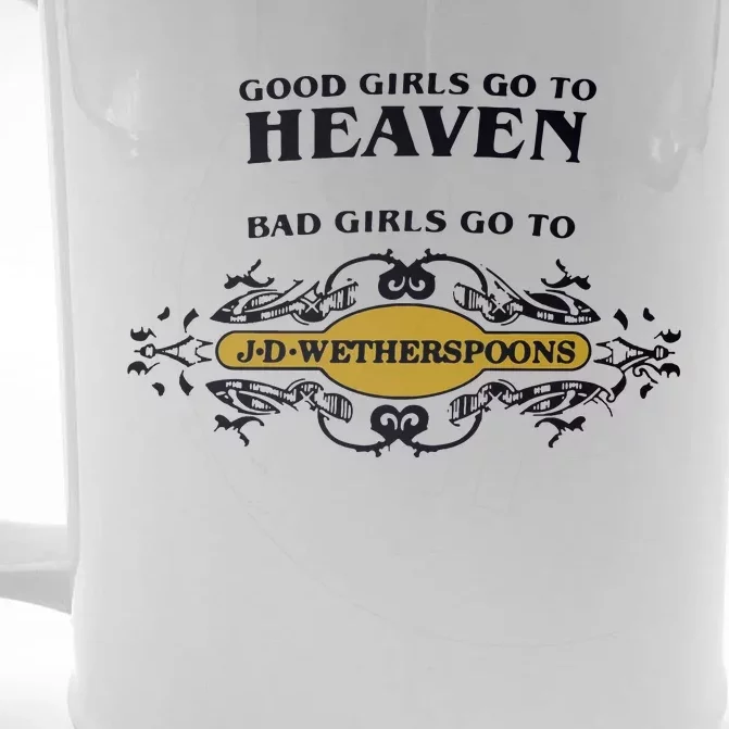 Bad Girl Go To Spoons Front & Back Beer Stein