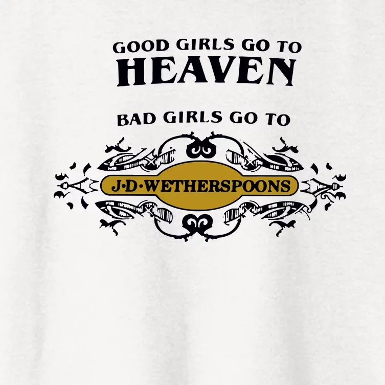 Bad Girl Go To Spoons Women's Crop Top Tee