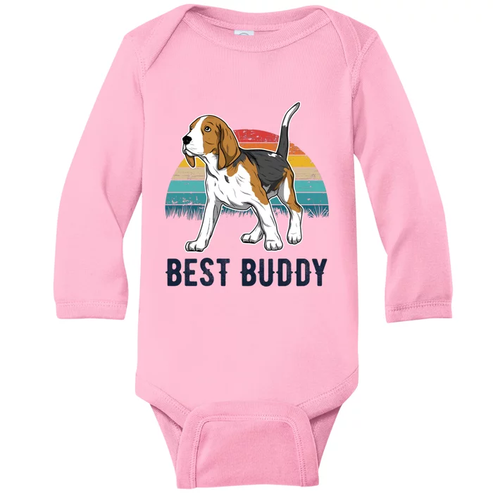 Beagle Great Gift Hooded Gift Baby Long Sleeve Bodysuit