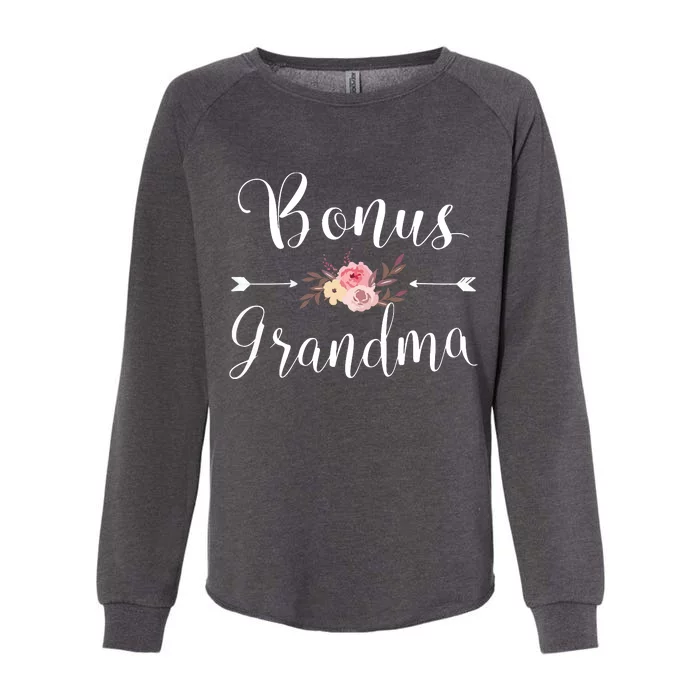 Bonus Grandma Grandmother Best Granny Ever Grandparents Day Womens California Wash Sweatshirt