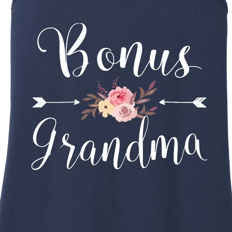 Bonus Grandma Grandmother Best Granny Ever Grandparents Day Ladies Essential Tank