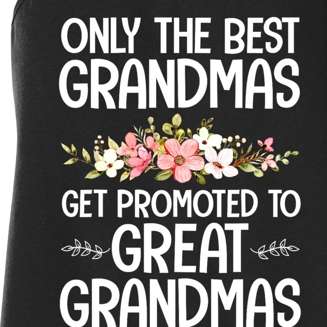 Best Great Grandma Art For Grandma Women Great Grandmother Women's Racerback Tank