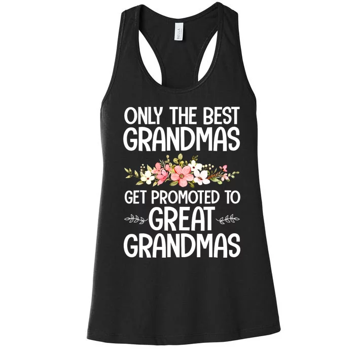 Best Great Grandma Art For Grandma Women Great Grandmother Women's Racerback Tank