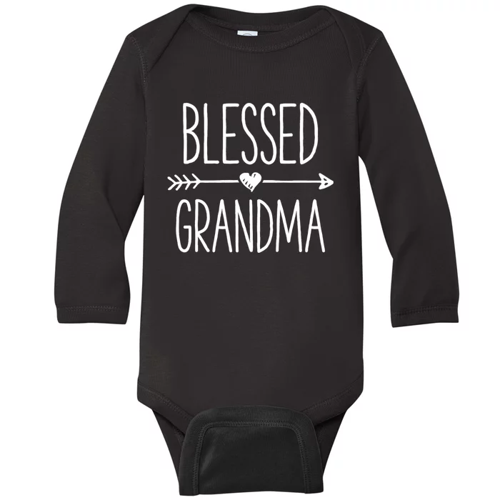 Blessed Grandma Grandmother Mother Moms Baby Long Sleeve Bodysuit