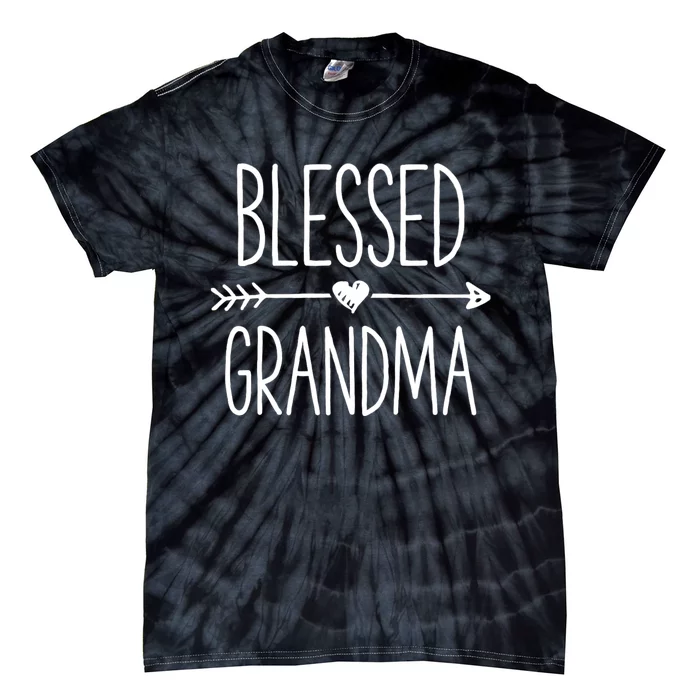 Blessed Grandma Grandmother Mother Moms Tie-Dye T-Shirt