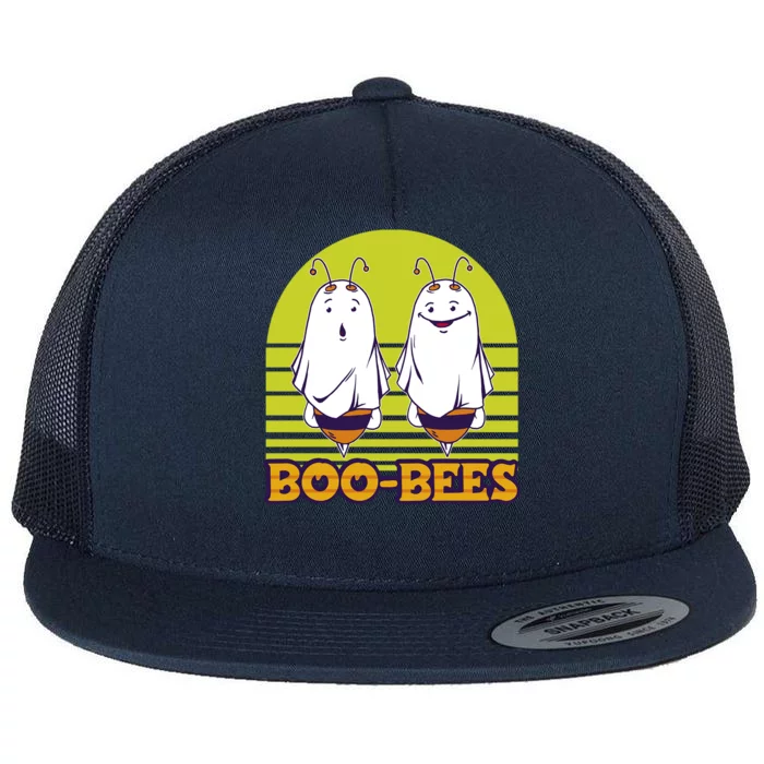 BooBees Ghoul Ghost Halloween Candy Full Moon Soul Spooky Cute Gift Flat Bill Trucker Hat