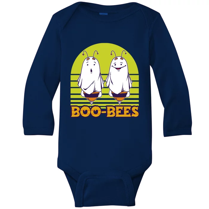 BooBees Ghoul Ghost Halloween Candy Full Moon Soul Spooky Cute Gift Baby Long Sleeve Bodysuit