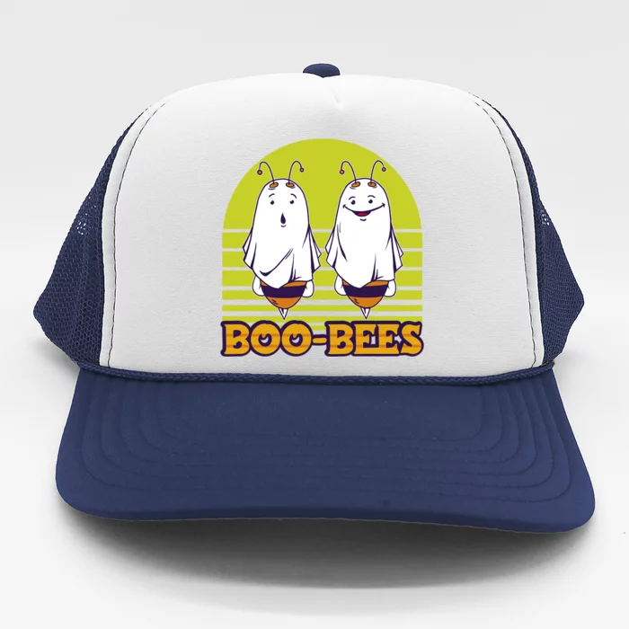 BooBees Ghoul Ghost Halloween Candy Full Moon Soul Spooky Cute Gift Trucker Hat