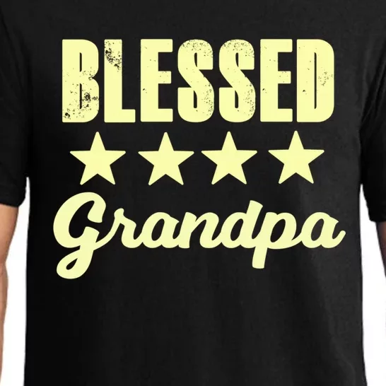 Blessed Grandpa Grandfather Grandpa Grandfather Grandpa Funny Gift Pajama Set