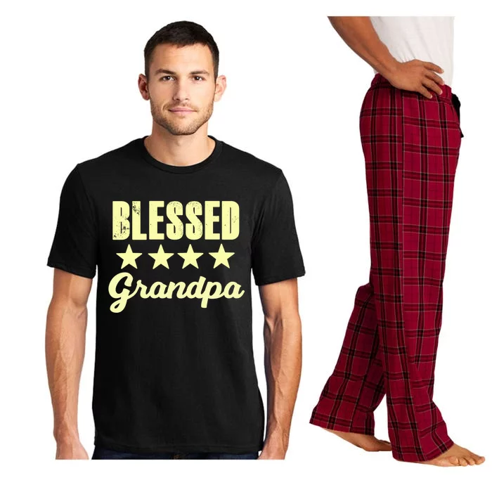 Blessed Grandpa Grandfather Grandpa Grandfather Grandpa Funny Gift Pajama Set