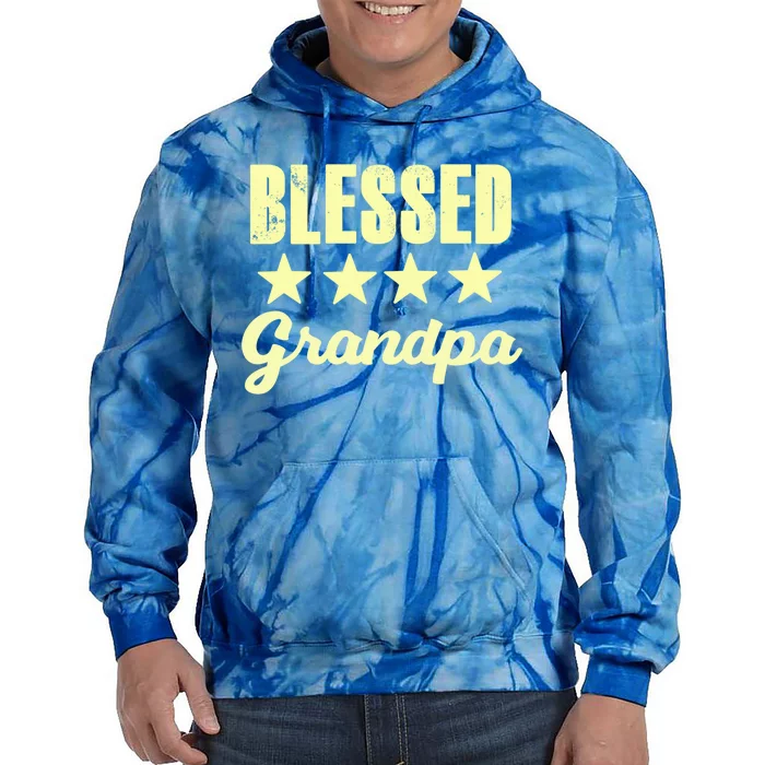 Blessed Grandpa Grandfather Grandpa Grandfather Grandpa Funny Gift Tie Dye Hoodie