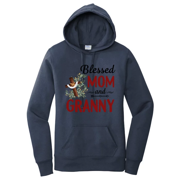 Blessed Granny Gift Flower Decor Granny Cute Gift Women's Pullover Hoodie