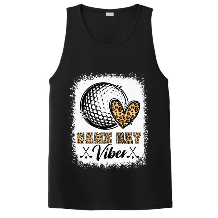 Bleached Golf Game Day Vibes Golf Mom Season Performance Tank