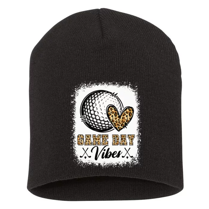 Bleached Golf Game Day Vibes Golf Mom Season Short Acrylic Beanie