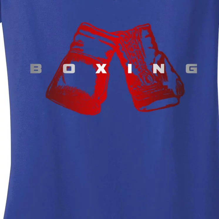 Boxing Great Gift Boxing Gift Women's V-Neck T-Shirt