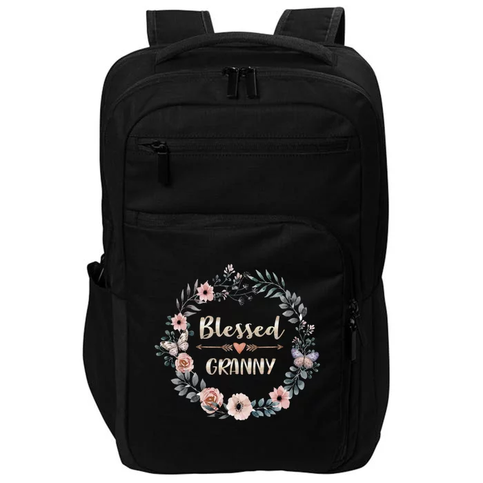 Blessed Granny Gift Thanksgiving Christmas Impact Tech Backpack