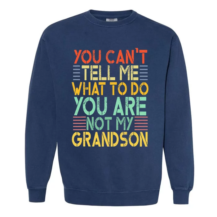 Best Grandpa Gift For Grandfather Poppy Great Papa Garment-Dyed Sweatshirt