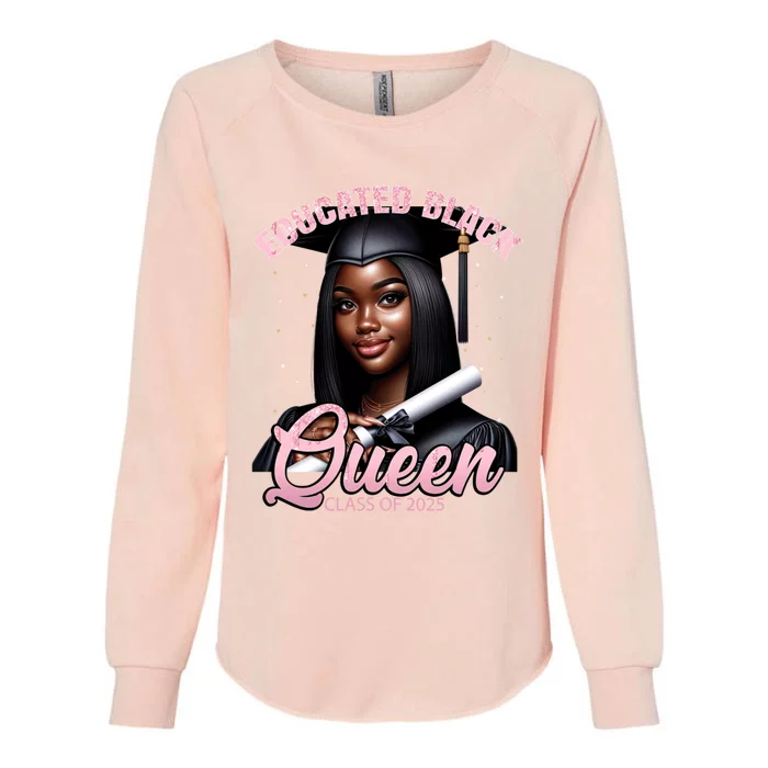 Black Graduation Hbcu Senior Melanin Pink Class Of 2025 Cute Gift Womens California Wash Sweatshirt