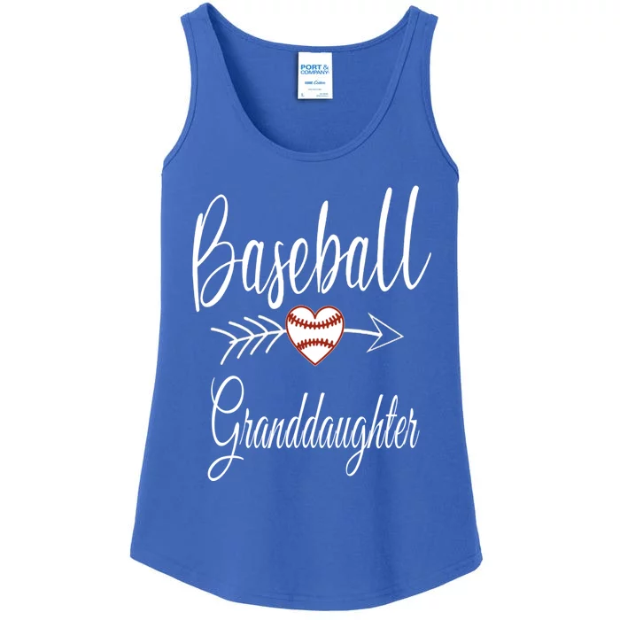 Baseball Granddaughter Heart For Baseball Lovers Gift Ladies Essential Tank