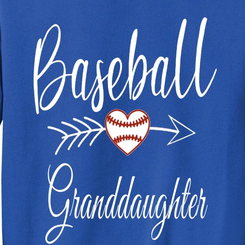 Baseball Granddaughter Heart For Baseball Lovers Gift Tall Sweatshirt