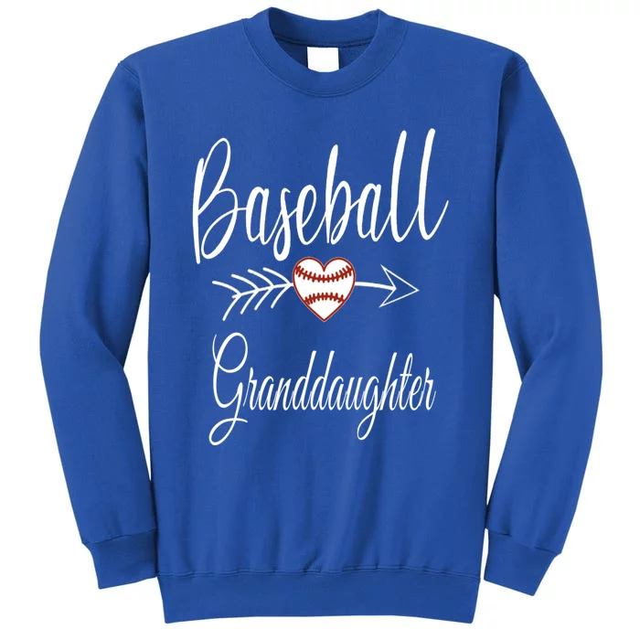 Baseball Granddaughter Heart For Baseball Lovers Gift Tall Sweatshirt