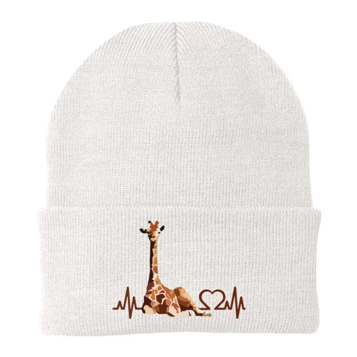 Birthday Giraffe Heartbeat Shirts For Woman Man Knit Cap Winter Beanie