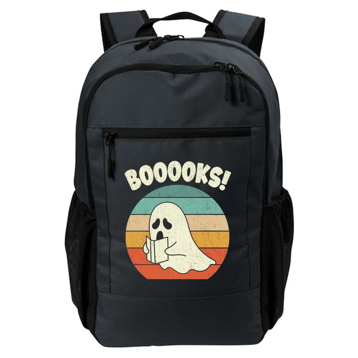 Booooks Ghost Halloween Vintage Teacher Book Library Reading Cute Gift Daily Commute Backpack