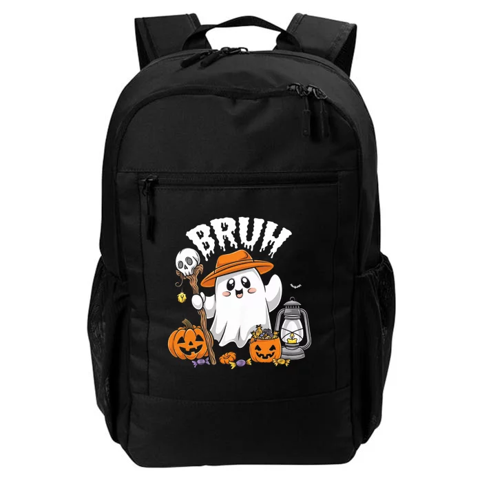 Bruh Ghost Halloween Cute Ghost Candy Daily Commute Backpack