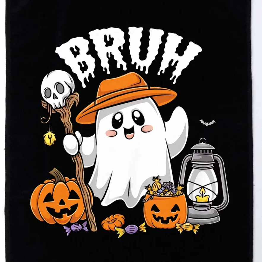 Bruh Ghost Halloween Cute Ghost Candy Platinum Collection Golf Towel