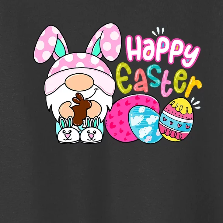 Bunny Gnome Hug Easter Eggs Hunting Happy Easter Day Gift Toddler T-Shirt