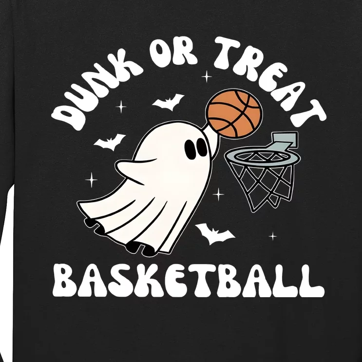 Basketball Ghost Halloween Cute Ghoul Long Sleeve Shirt